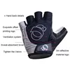 1Pair Gel Half Finger MTB Road Bike Gloves Anti-Slip Anti-Sweat Shockproof Cycling Bicycle Gloves for Left-Right Hand 2