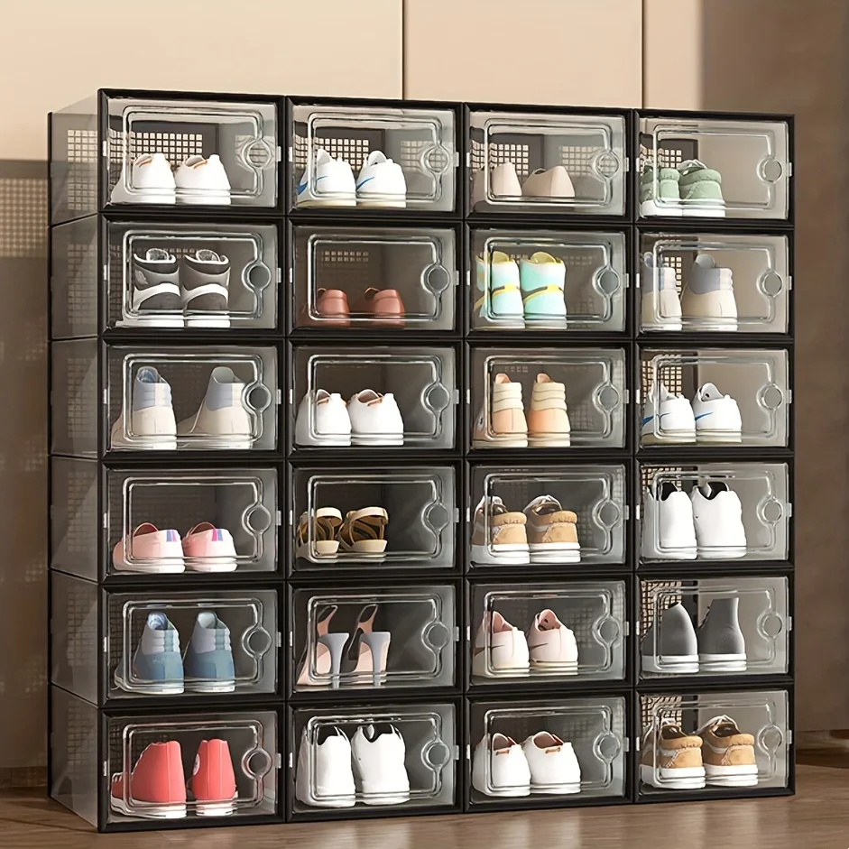 Modular Transparent Shoe Box Set for Sneakers
