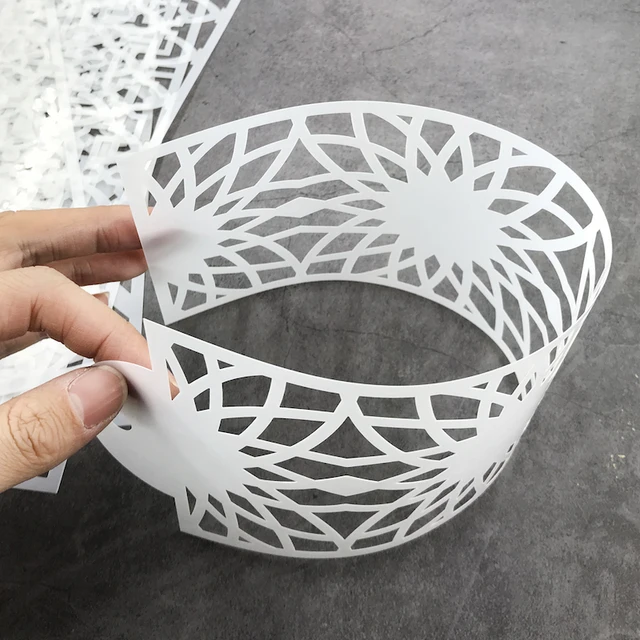 Új 8Db/Set Retro Totem Torta Csipke Sablon Művészeti Dekoráció Pad Sztrájkos Sütőszerszám Vízálló Anyag Újrafelhasználás - Image 6