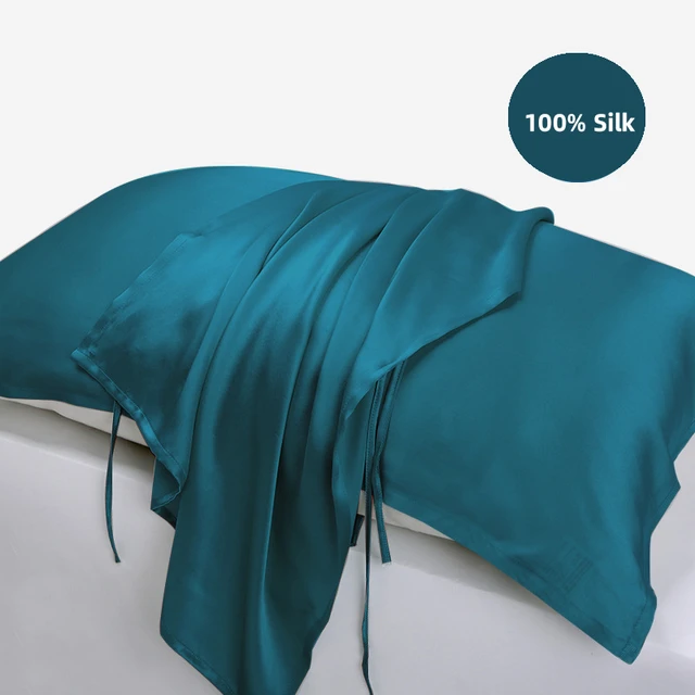 DISANGNI-funda de almohada de seda de morera 100% Natural para pelo y piel,  doble cara de seda pura, diseño de cremallera Invisible, 1 unidad, 22 Momme  - AliExpress