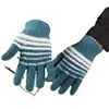 Women Adult Mohair Knitted Gloves Winter Thick Keep Warm Full Finger Mittens Wrist Gloves Random Color Wholesale 4