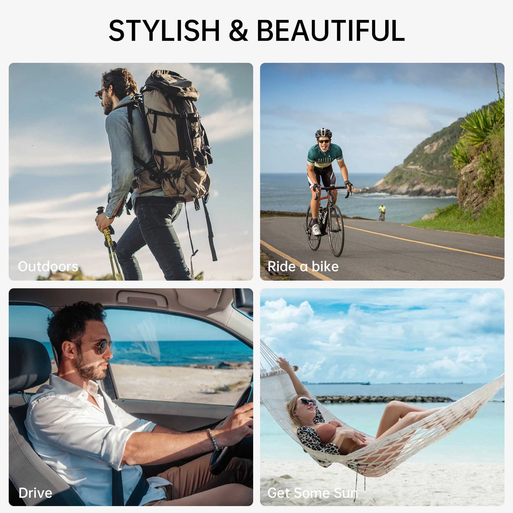 Hibloks Clip für RayBan Meta Wayfarer RW4006/RW4012 Standard Smart Glasses, bunte polarisierte Clip-Sonnenbrillengläser, blendfrei – Detail 8