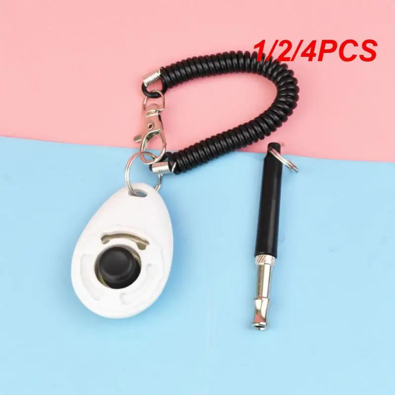 1/2/4Pcs Pet Training Dog Clicker Dog Trainer Pet Whistle Training Dog Flute