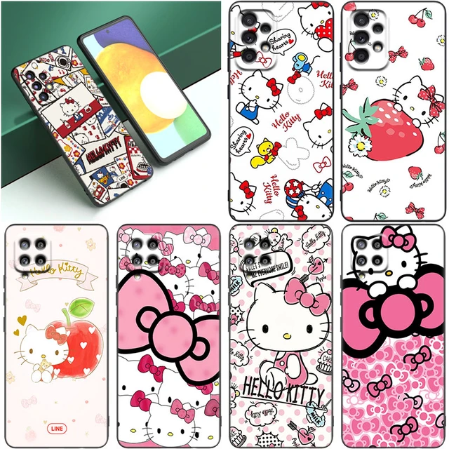 For Samsung A14 A13 A12 A54 A53 A34 A33 A72 Cartoon Hello Kitty