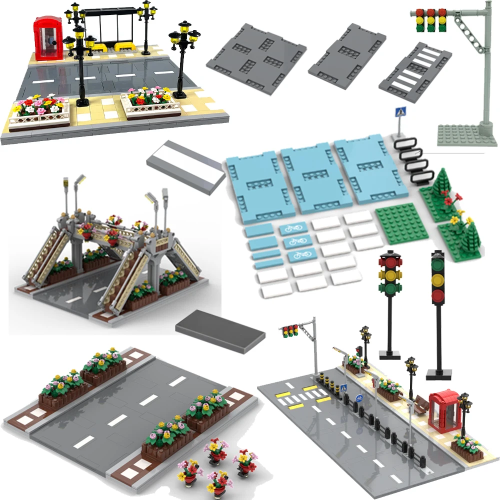 Road-street-bridge-City-street-accessories-Pedestrian-Bridge-ladders ...