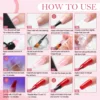 COSCELIA 12PCS Gel Nail Polish Kit With UV Nail Lamp Soak OFF Gel Nail Kit 5PCS Base&Top Coat Set Gel Polish Nail Tool Set 2