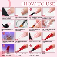 COSCELIA 12PCS Gel Nail Polish Kit With UV Nail Lamp Soak OFF Gel Nail Kit 5PCS Base&Top Coat Set Gel Polish Nail Tool Set 2