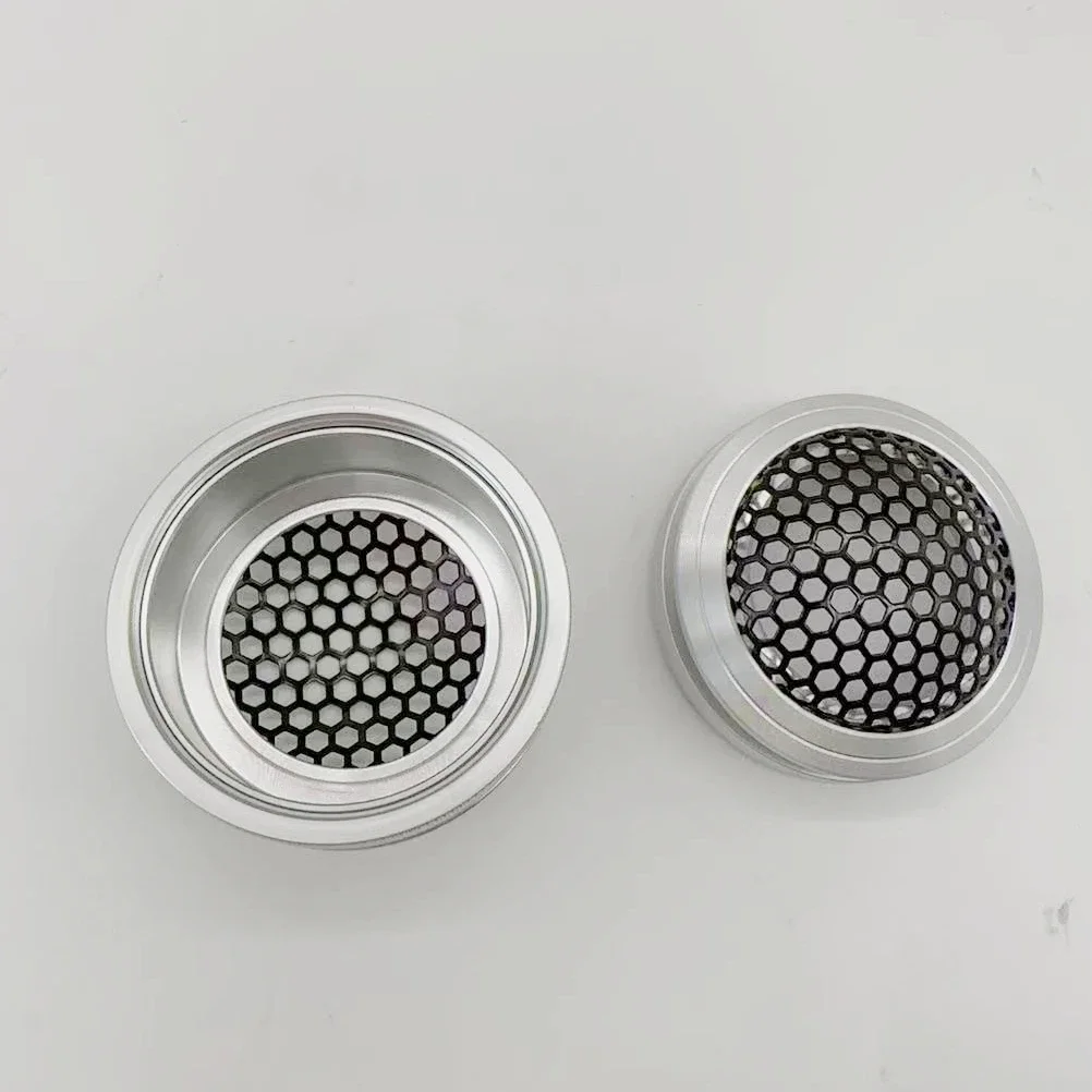 1x Hochtöner-Abdeckung Aus Kunststoff – 1,5 Zoll / 54 Mm, Gitter-Netz, Silber/schwarz (universal)