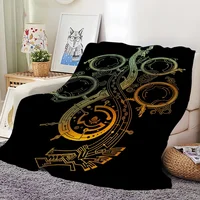 Game M-Monster H-Hunter W-Wilds Skicomfort warm Soft Home Kids Lunch Blanket Suitable for Living Room Office Daily Travel Gifts 1