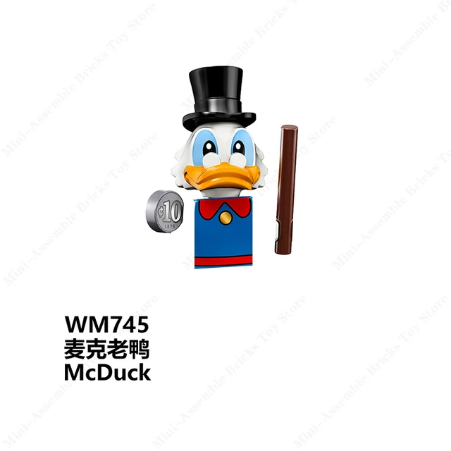 Disney Mini Action Toys Figures Building Blocks Cartoon Toy Story Mickey Mouse Winnie The Pooh Frozen Stitch Donald Duck Bricks 745
