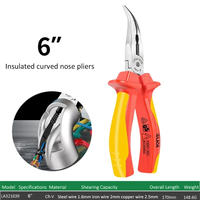 Laoa 8 ב/6 ב pliplers חומרה plier אף עקום ידני פלייר עקום ידני פלייר pipers