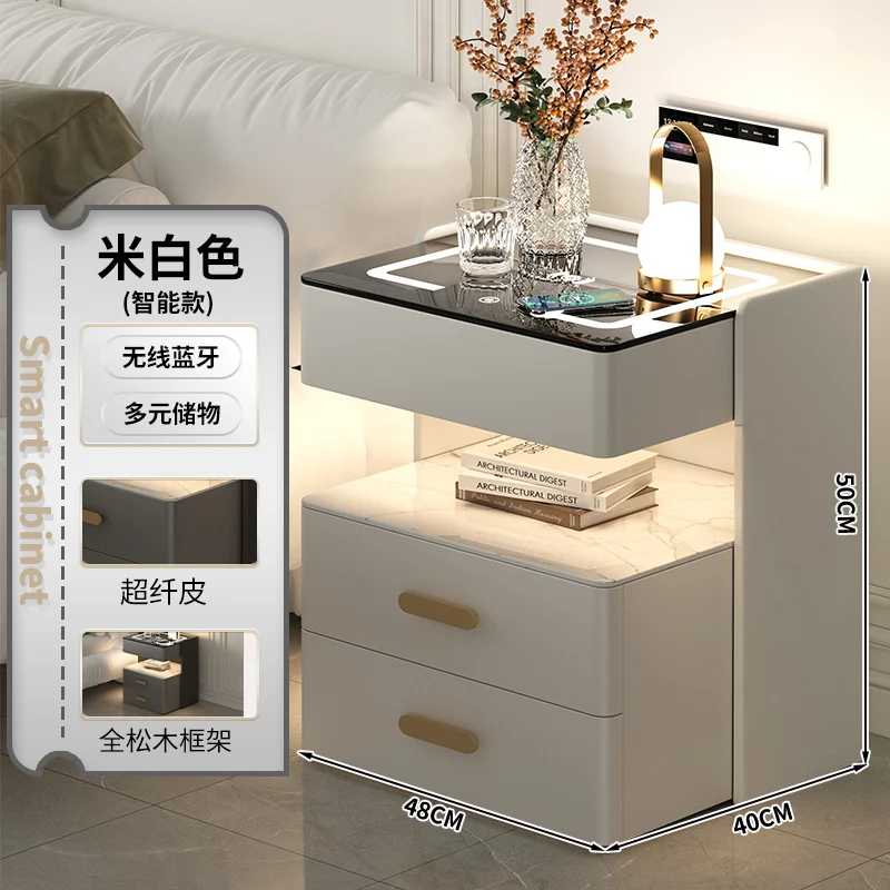 스마트 블루투스 침대 테이블, 고급 보조 품질 모빌 침대 옆 캐비닛 보관, Muebles 파라 기숙사 침실 가구