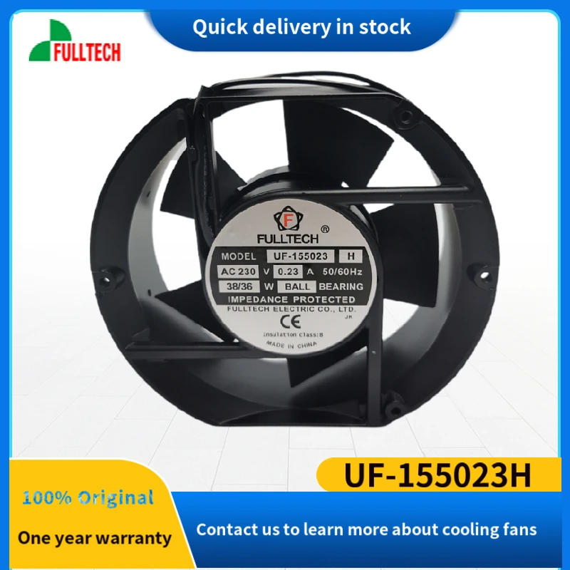 UF-155023H AC230V 0.23A 38/36W FULLTECH High Speed 17251 AC Axial Cooling Fan