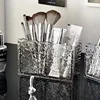 Transparent Eyebrow Pencil Brush Holder Glacier Pattern Acrylic Organizer for Cosmetics Makeup Storage Boxes Brush Containers 4