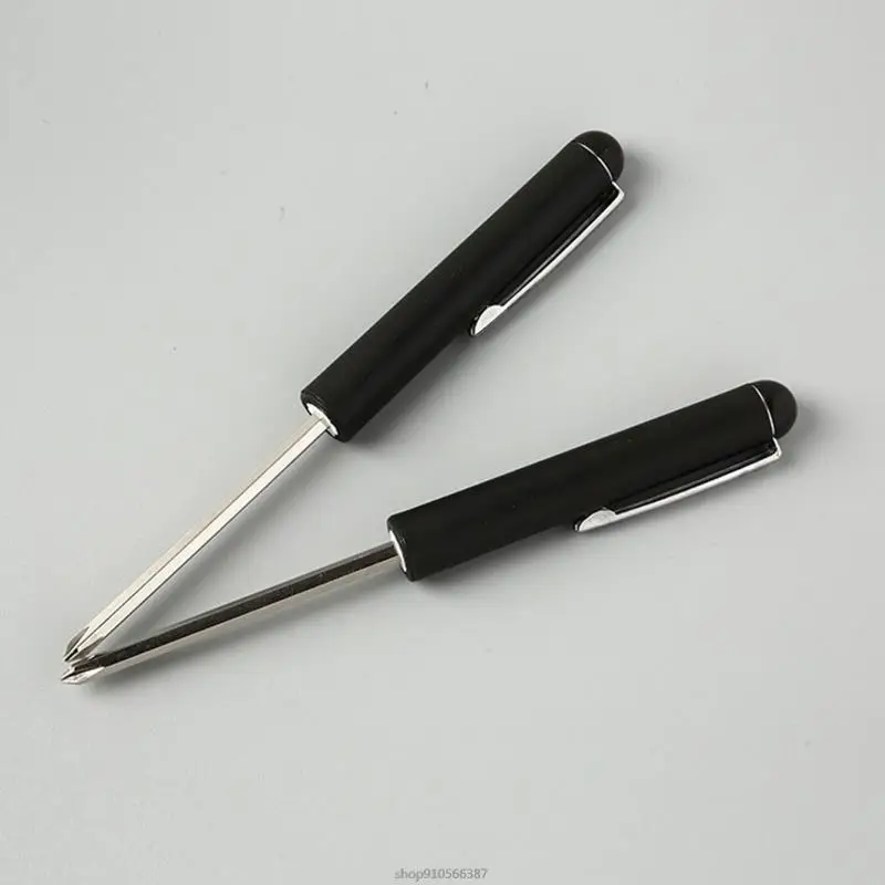Portable Screwdriver with Magnet Pocket Clips Strong Slotted Screwdriver for Automotive Technician Mechanician Dropship