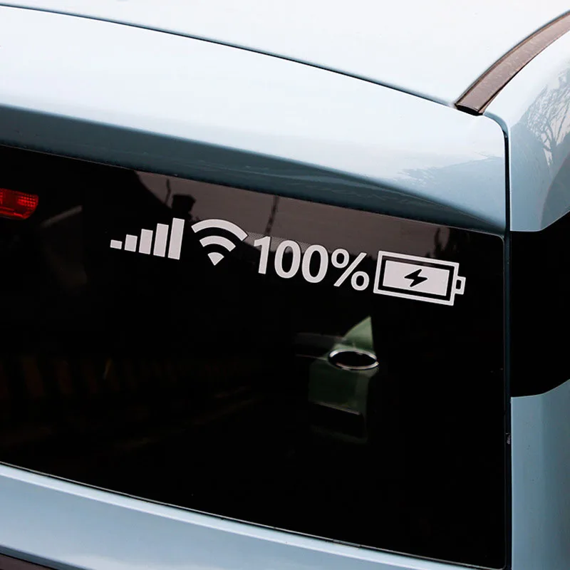 

2022 Wifi Battery Level Mark Vinyl Stickers for Mitsubishi ASX Outlander Lancer Evolution Pajero Eclipse Grandis FORTIS Zinger