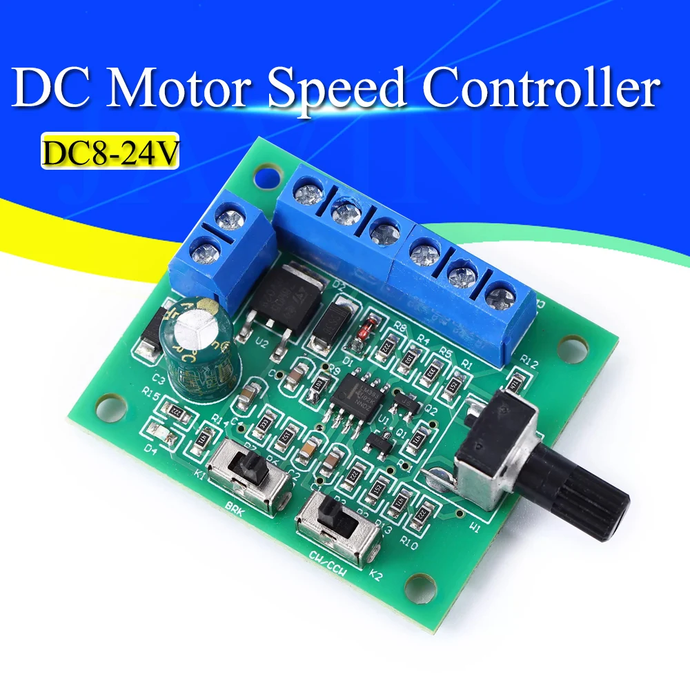 Dc8-24V Brushless Dc Motor Speed Controller Driver Pwm Speed Control Board Pinpoint Regulator Controllo Avanti E Indietro 18Khz