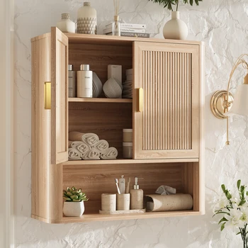 Over-the-Toilet Bathroom Storage Cabinet with Adjustable Shelves 1