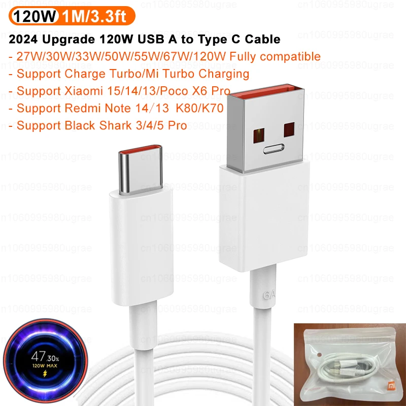 Cavo USB Tipo C 3 Metri Per Xiaomi Mi 11 Lite 5G – Ricarica Rapida E Sincronizzazione Dati, Connettori Rinforzati - 5