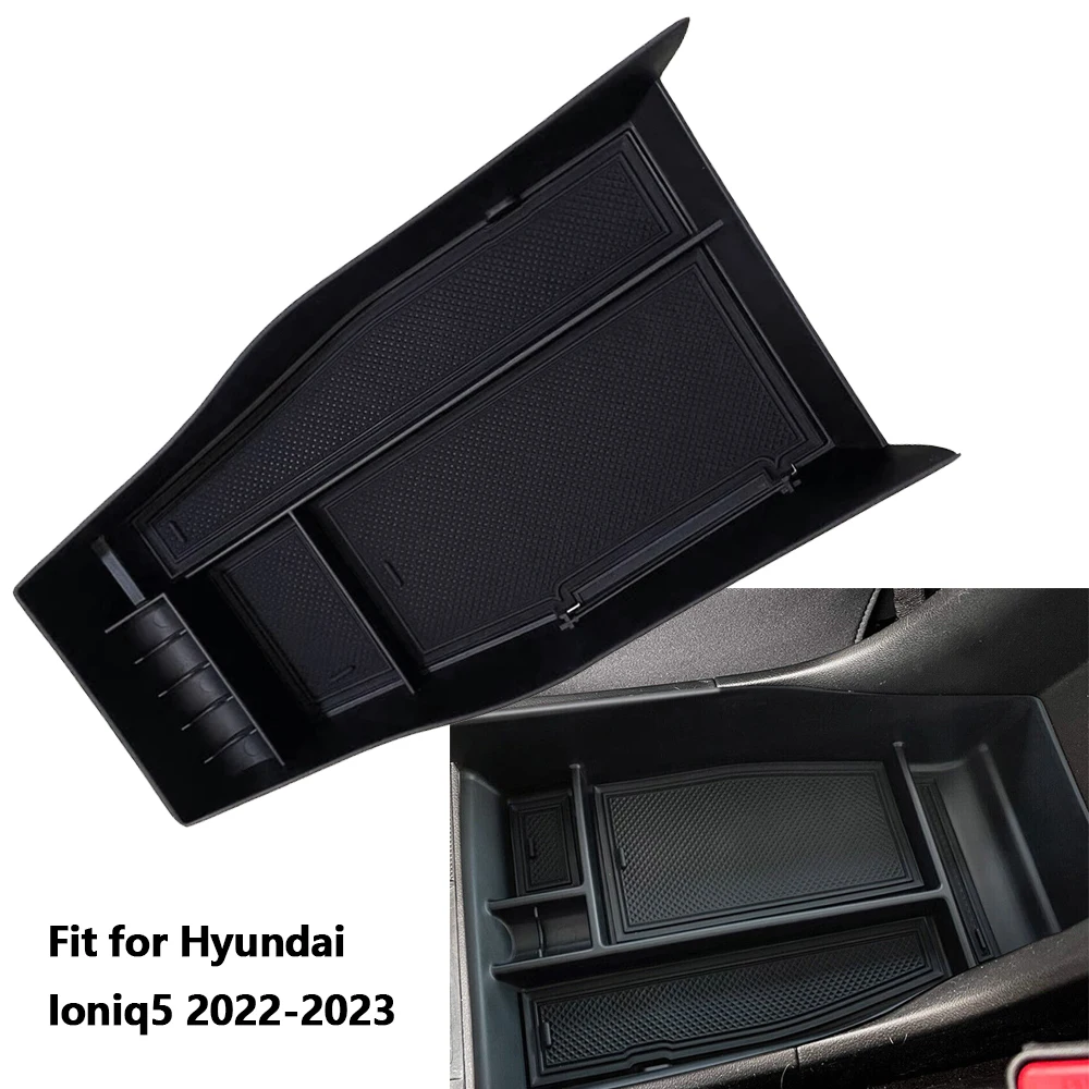 For Hyundai IONIQ 5 2021+ Central Armrest Storage Box Organizer Center  Console Tray Stowing Tidying Car Accessories - AliExpress