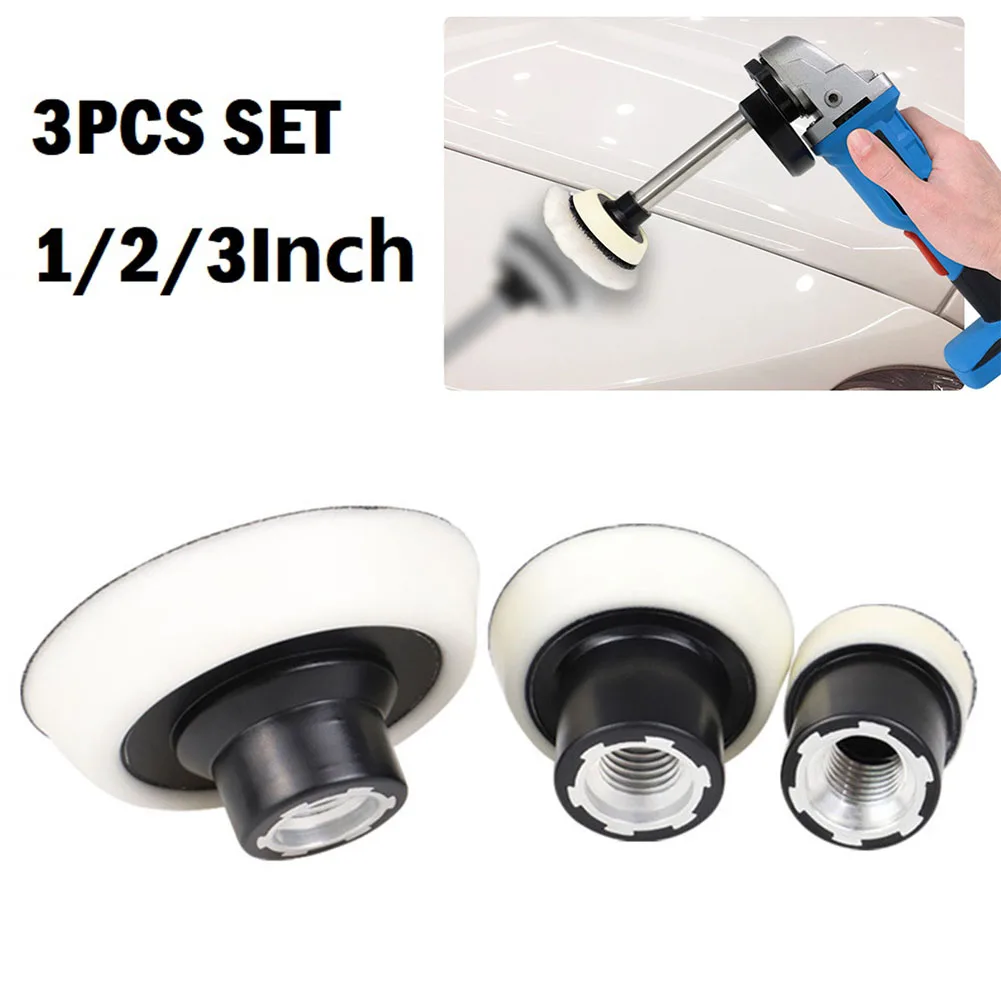 

3pcs/set 30mm 50mm 75mm Backing Plater Backing Pad Self Adhesive Hook&Loop Polishing Pad For Rotary Polisher Angle Grinder