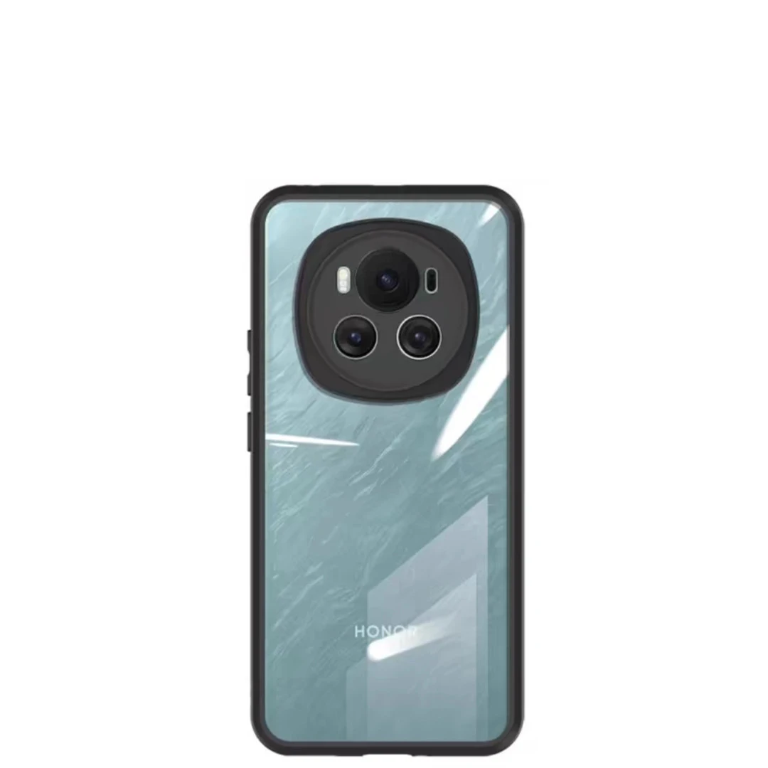 Premium Clear Protective Back Case - Shock-Absorbent Hard PC & Soft TPU Cover