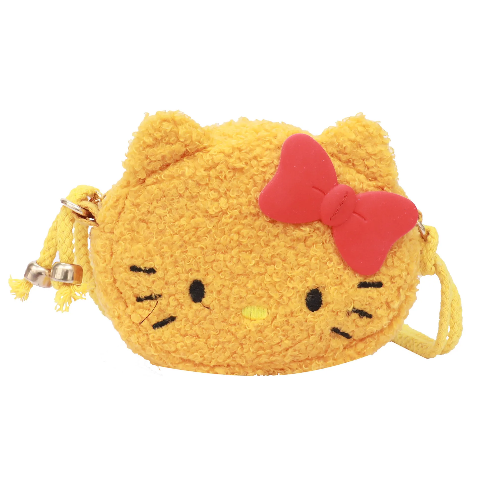 

Hello Kitty Cute Plush Children's Diagonal Bag New Casual Girls Western Style Cartoon Decorative Coin Purse