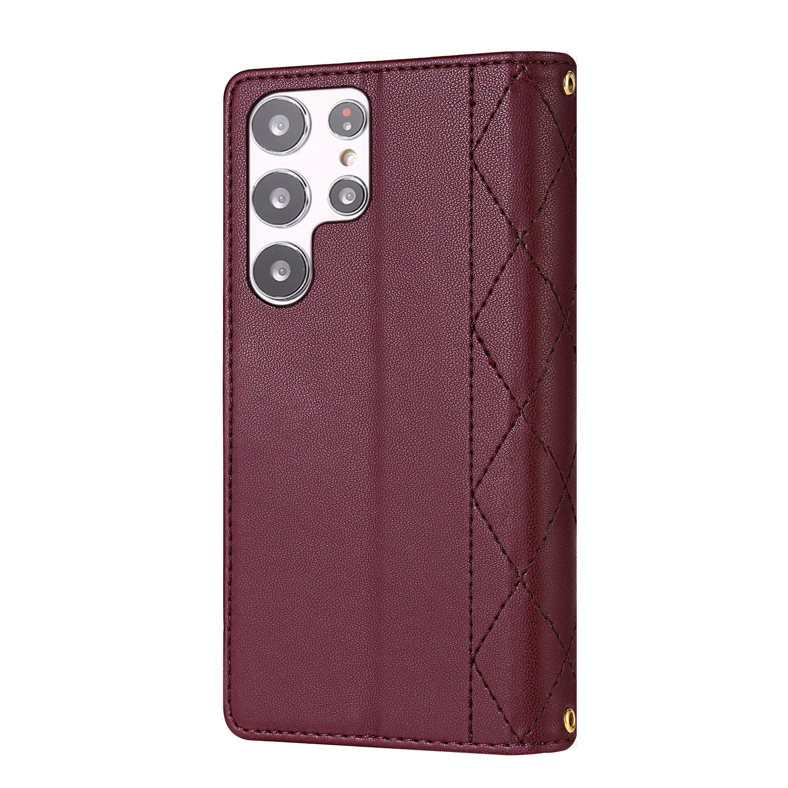 Premium Crossbody Leather Case with Zipper Card Slot Wallet Cover