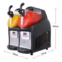 2.5L Desktop Juice Ice Maker JTKX-02 Mini Double Tank Slush Machine 220V/300W Small Double Cylinder Smoothie Machine 1