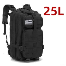 Waterproof Nylon Tactical Backpack (25L (Black))
