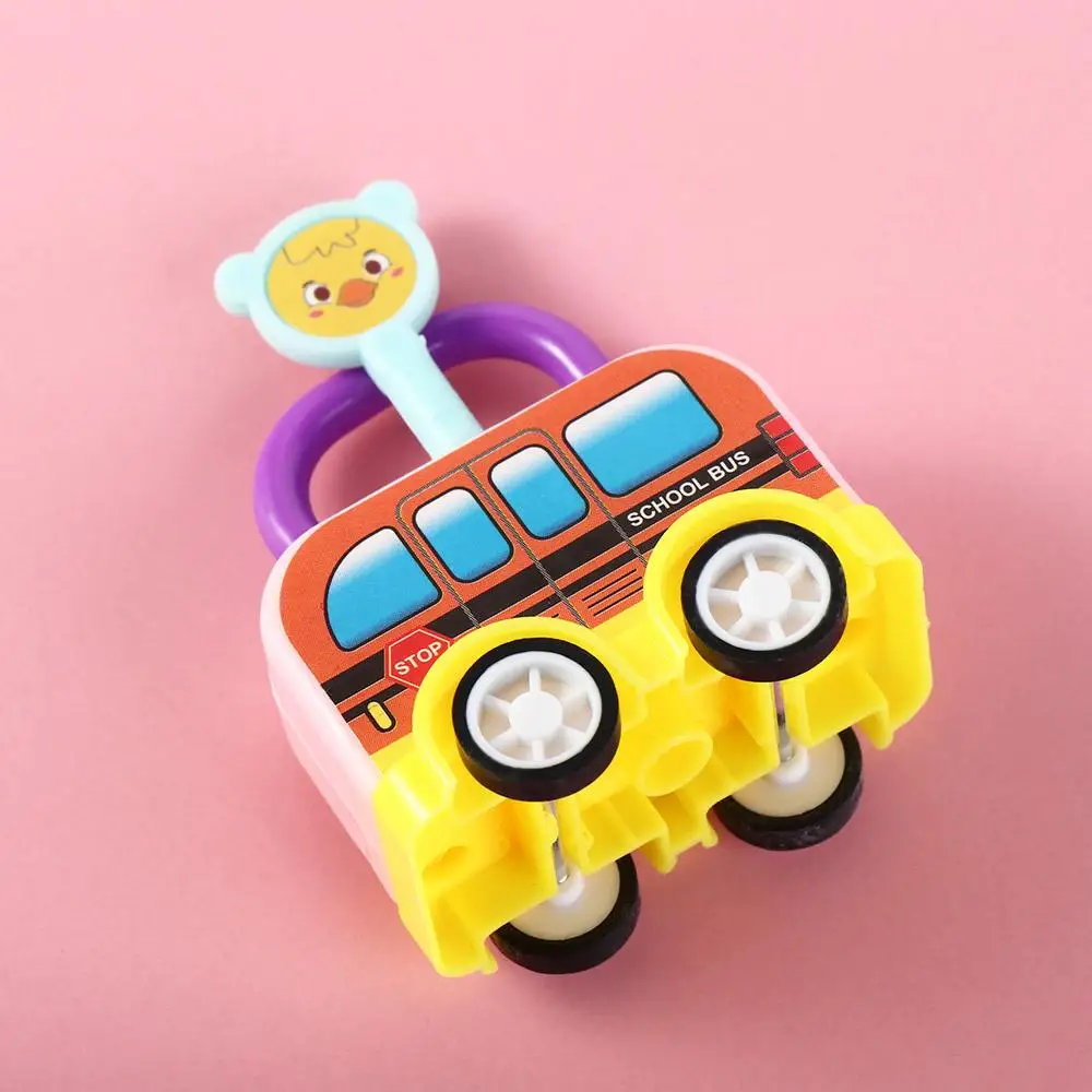 

Random Color DIY Puzzle Car Toys Safety Early Educational Bus Lock Head Car Lock Key Key Matching Toy Gifts