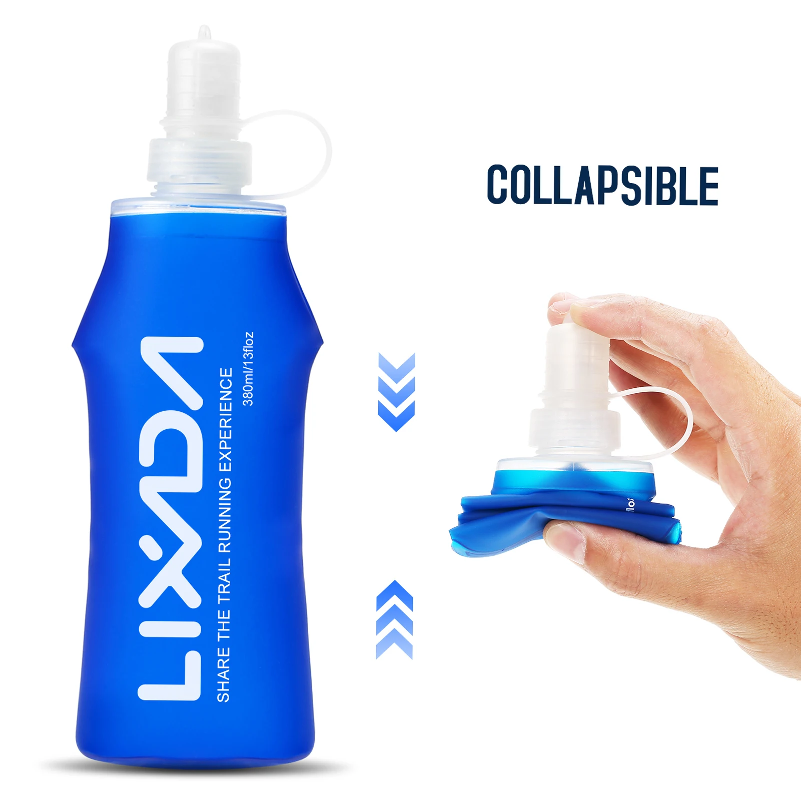 

Lixada Soft Bottle Folding BPA Free Hydration Water Bottle for Outdoor Running Hiking Cycling Survival Tools