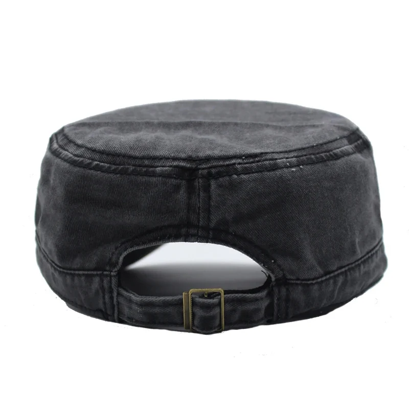 Hat Men Fishing Retro Do Old Wash Jeans Big Head Bib Flat Top Hat Outdoor Casual Tie-In Female Cap Trend European And N Style flat cap fishing hat cap hat flat vintage cap