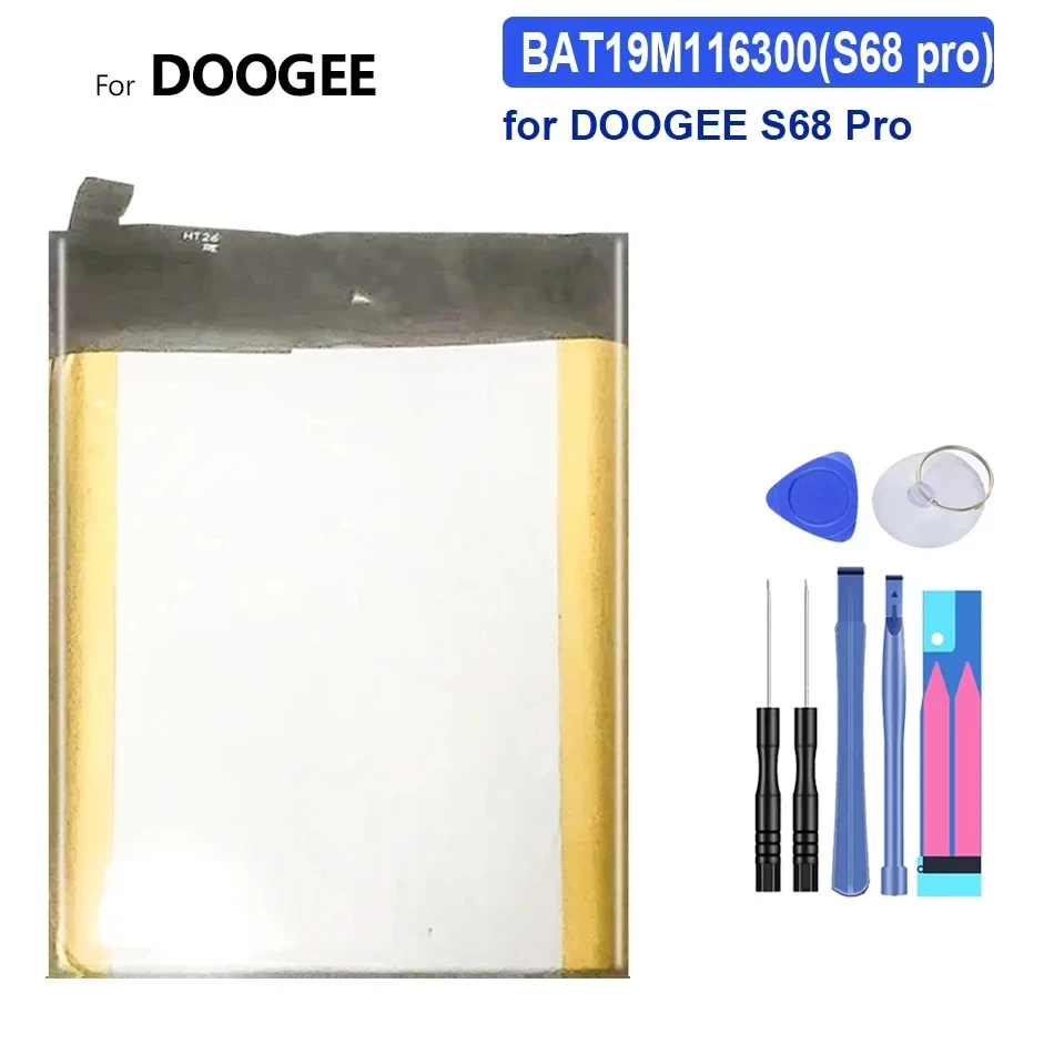 

Фотоаккумулятор Для DOOGEE S68 Pro, 6300 мАч, BAT19M116300