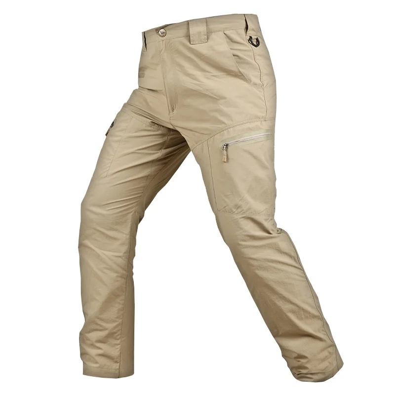 

Men Pants Summer Thin Tactical Pants Military Style Army Quick Drying Lightweight Urban Combat Long Trousers Male Cargo Pants