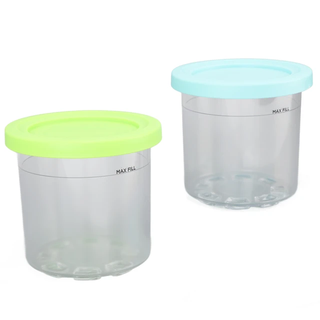 Ice Cream Containers, 1 Quart Freezer Containers Reusable BPA Free Ice  Cream Storage Tubs with Lids for Homemade IceCream Frozen Yogurt Sorbet  4PCS