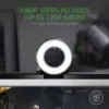 Razer Kiyo Streaming Webcam: Full HD 1080p 30 FPS  Ring Light w/Adjustable Brightness - Built-in Microphone Autofocus 4