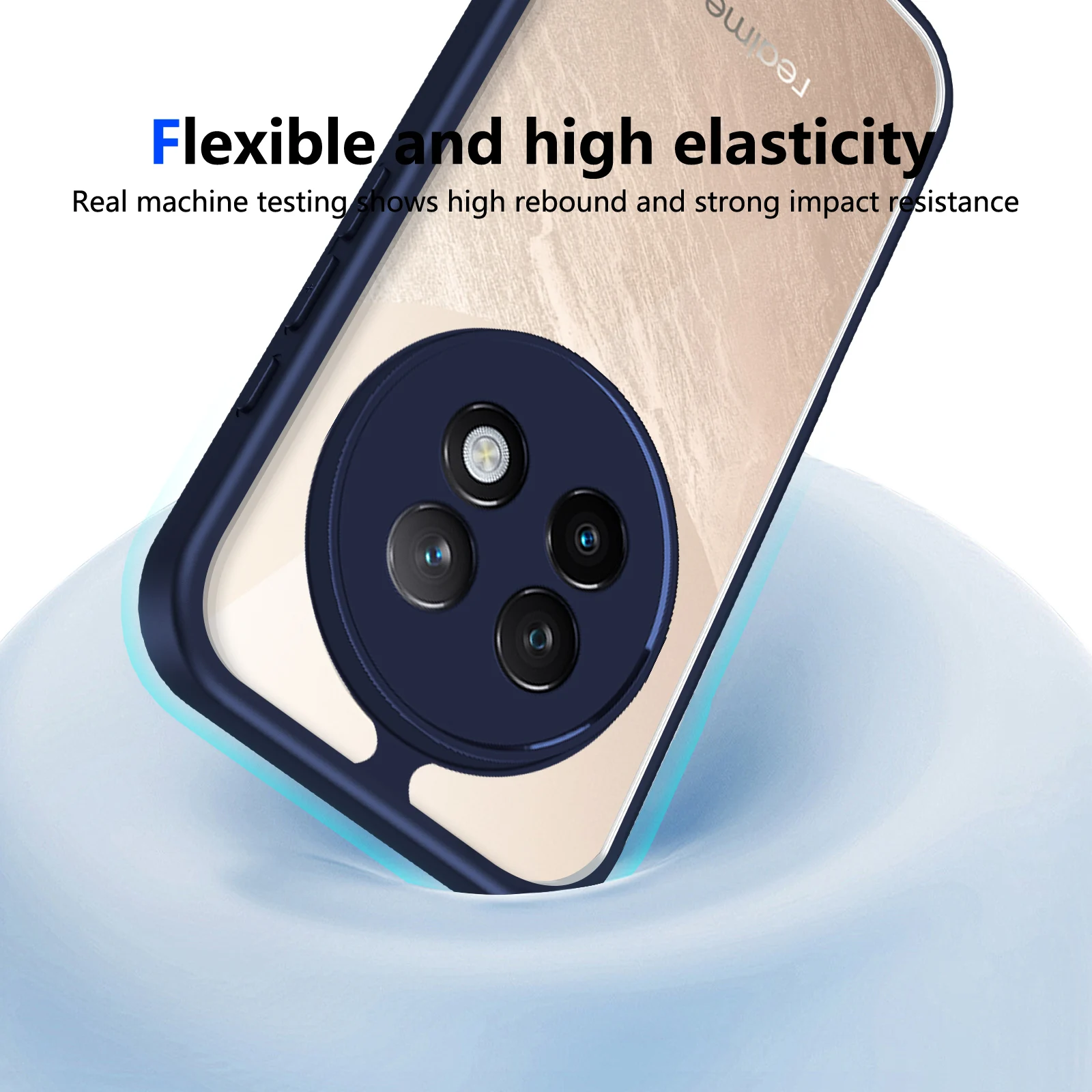 Clear Protective Phone Case with Camera Lens Back Cover