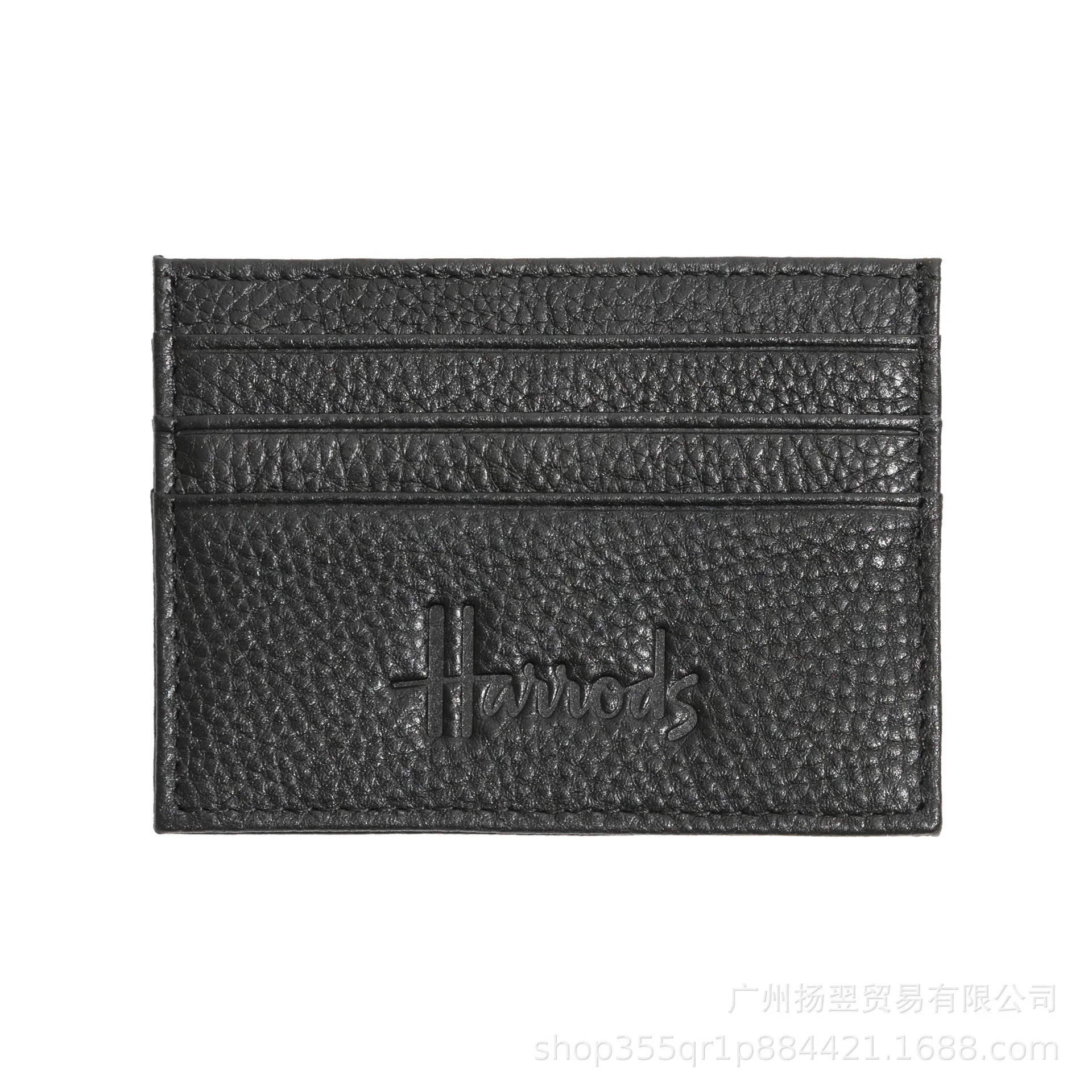 

Harrod Richmond Leather Card Holde Mini Wallet Coin Purse With Tag Inside Black Green Blue