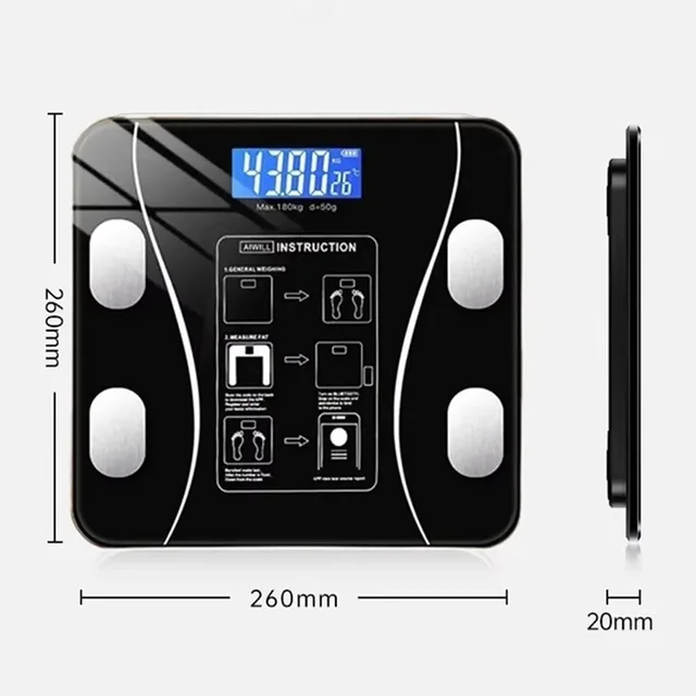 Smart Bluetooth Body Fat Scale 3