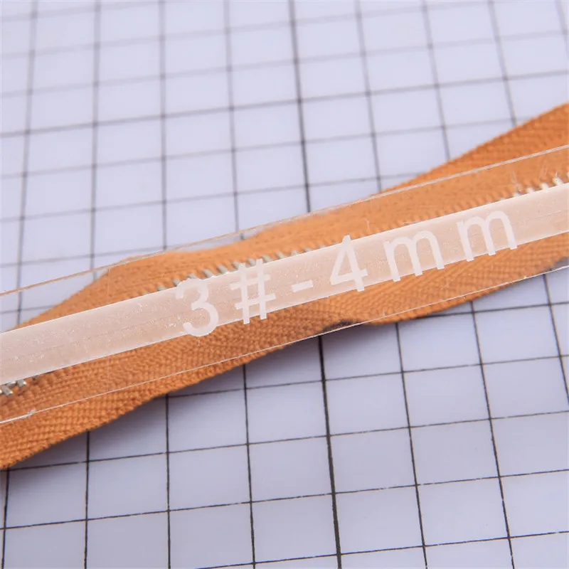 Acrylic Template Sewing Accessories Leather 3# 5# Acrylic Zipper Glue Leak Proof Sewing Ruler Installer Wallet Fix DIY Tool