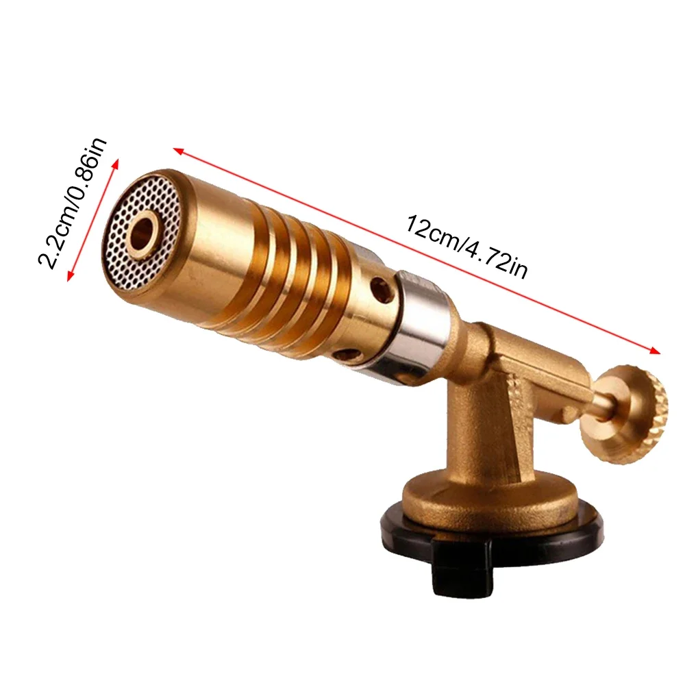 2023 New Portable Welding Torch Flame Gun High Temperature Brass Mapp Gas Torch Brazing Solder Propane Welding Plumbing