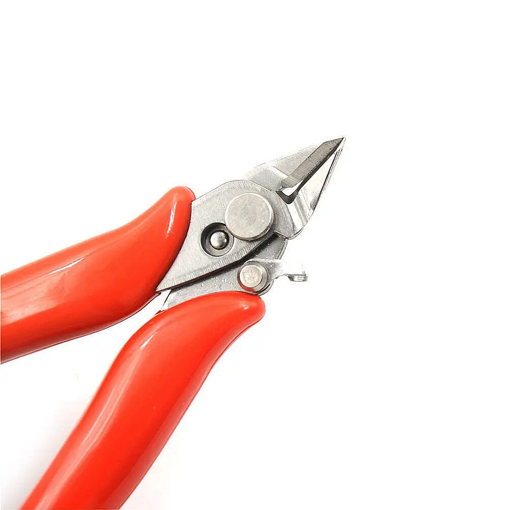 Wire Cutters Electrical Cable Cutting Pliers Anti-Slip Mini Rubber Handle  Diagonal Snips Flush Industrial Lock Pliers