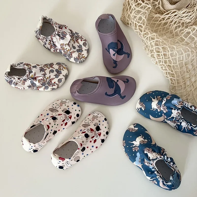 Water Sports Shoes Sneakers Shoes Baby Shoes Baby Boy Girl Beach Shoes KS Children Print Water Sports Sneakers Swimming Aqua Barefoot Shoes Kids Indoor Outdoor Slippers