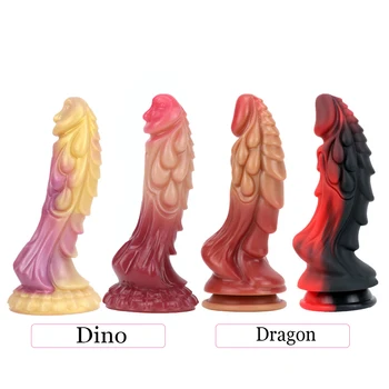 Dragon Dildo Silicone Real Penis Big Sex Toys Women Masturbators Didlo Suction Hands Free G Spot Dilldo Vagina Orgasm Sexy Only 1