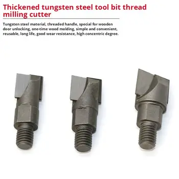 باب خشبي بخيط ملولب ، قاطع الشق ، تنظيف سفلي ، لقمة جهاز التوجيه ، أدوات طحن الأعمال الخشبية ، التصنيع باستخدام الحاسب الآلي ، 10 في Shank ، ، ، من-30 5