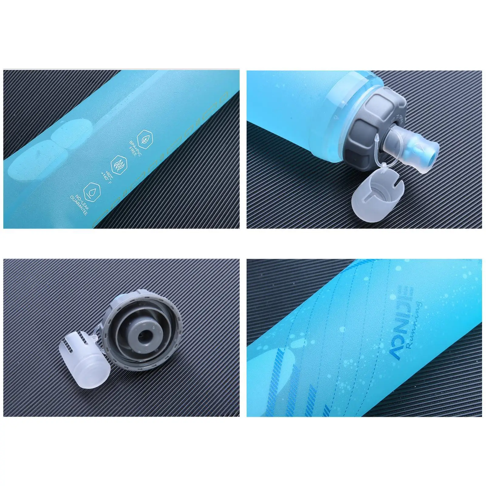 

500ml Water Bottle Squeeze Kettle Lock Valve Soft Flask for Outdoors Sport