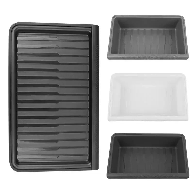 For Tesla Model Y Under Seat Storage Box Case Car Seat Organizer Vehicle Underseat Drawer Holder Interior Tray