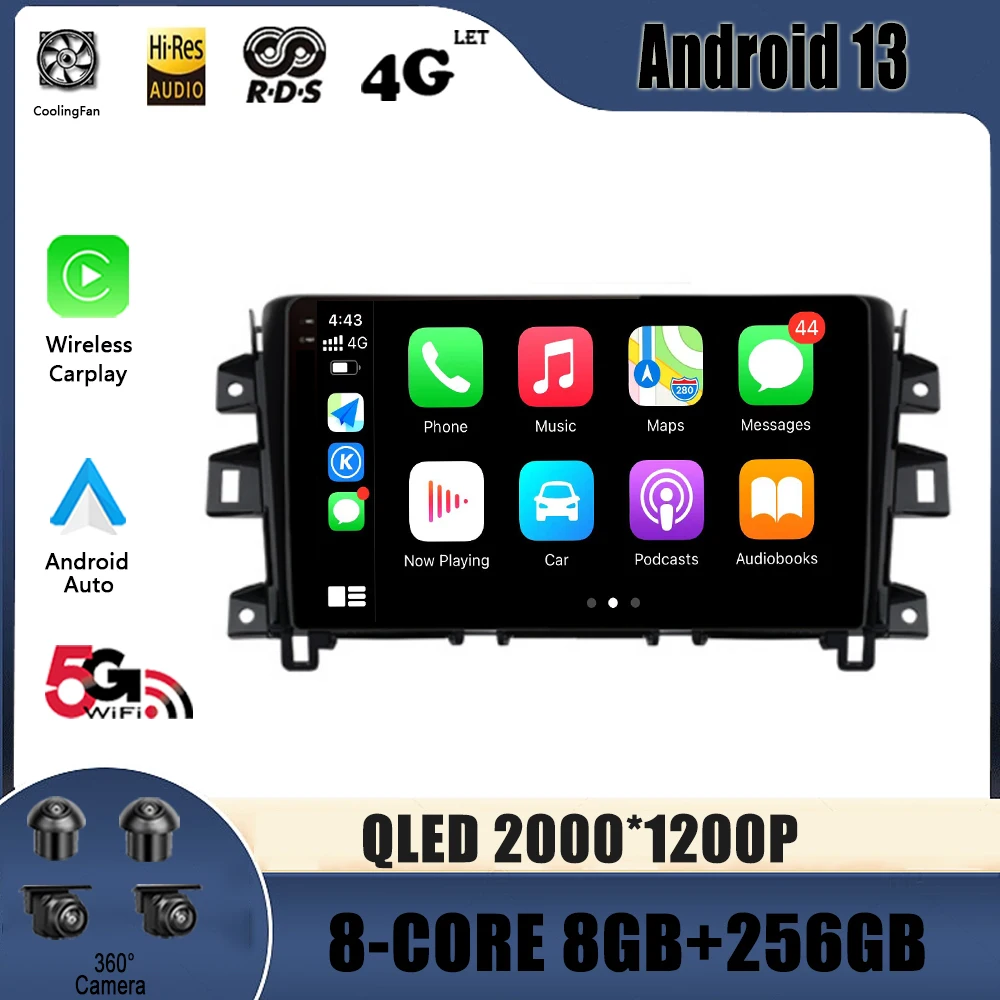 

Car Radio Multimedia Video GPS For Nissan Navara NP300 2015 - 2017 Android 13 Navigation No 2 Din DVD Player autoradio