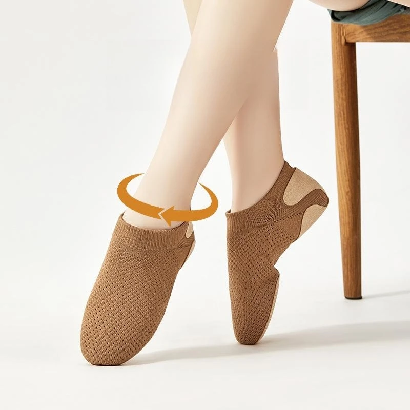 Women Dance Shoes Breathable Ballet Jazz Dance Shoes Soft Sole Professional Sneakers Ballroom Practice Salsa Flat Dance Shoes 5